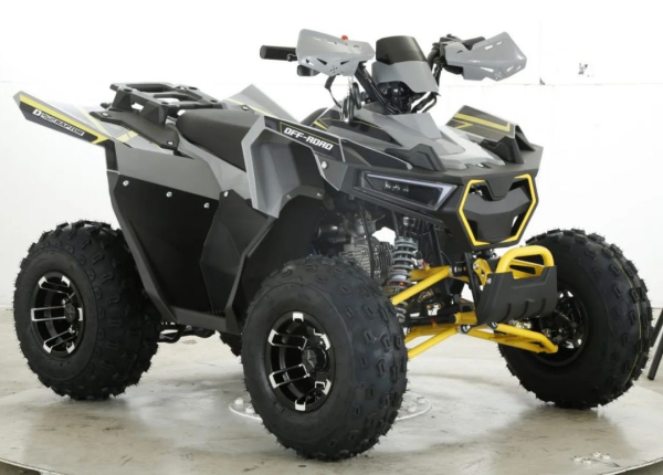 Квадроцикл бензиновый MOTAX GRIZLIK RAPTOR D125 LUX желтый
