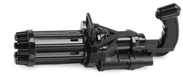 Машинка для создания мыльных пузырей пулемет черный