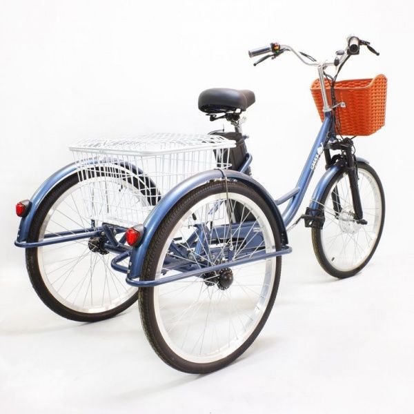 Электровелосипед GreenCamel Трайк-24 (R24 500W 48V 10Ah) синий
