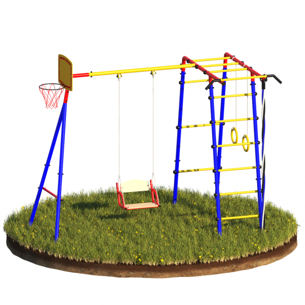 Уличный детский спортивный комплекс "Улитка" (басктебольный щит)